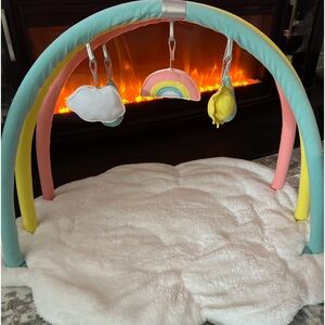 Crate & Barrel Rainbow Baby Activity Gym